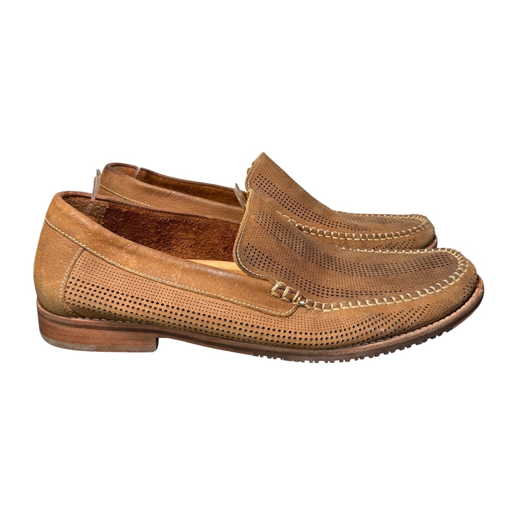 Tommy Bahama Felton Loafers Mens 11.5 Perforated Leather Slip On TFM00228-282